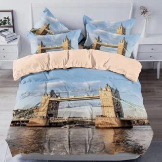 7 dílná sada povlečení na 2 postele + prostěradlo ZDARMA Tower Bridge