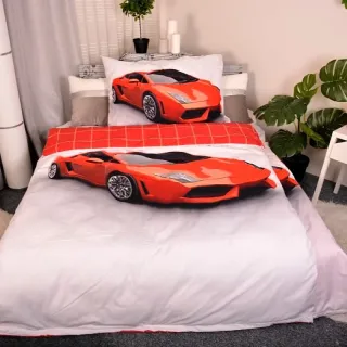 3D povlečení Red Sportcar