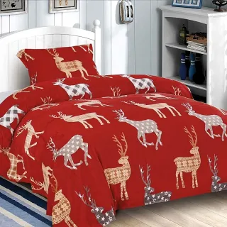 2 dílná sada mikroplyš X-mas Deers